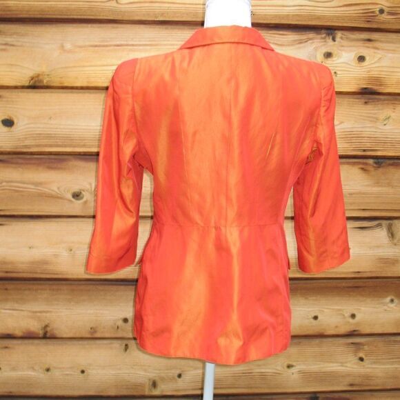Orange Iridescent Jacket Blazer - Picture 6 of 9
